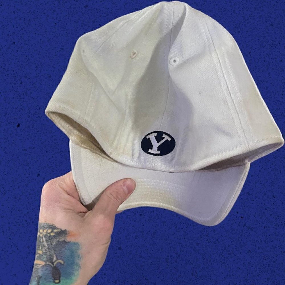 Y2k adidas college flex fit hat byu cougars - Picture 3 of 5